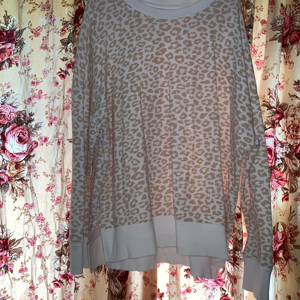 Cheetah print lounge shirt